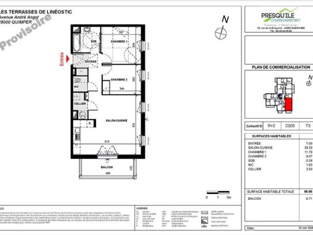 Appartement vente à Quimper, Bretagne