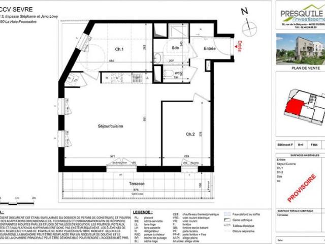 Appartement vente à La Haie-fouassière, Loire-Atlantique