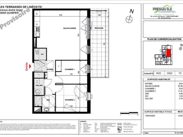 Appartement vente à Quimper, Bretagne