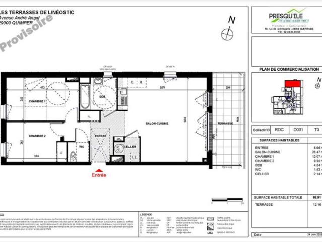 Appartement vente à Quimper, Bretagne