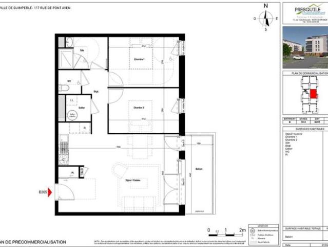 Appartement vente à Quimper, Bretagne