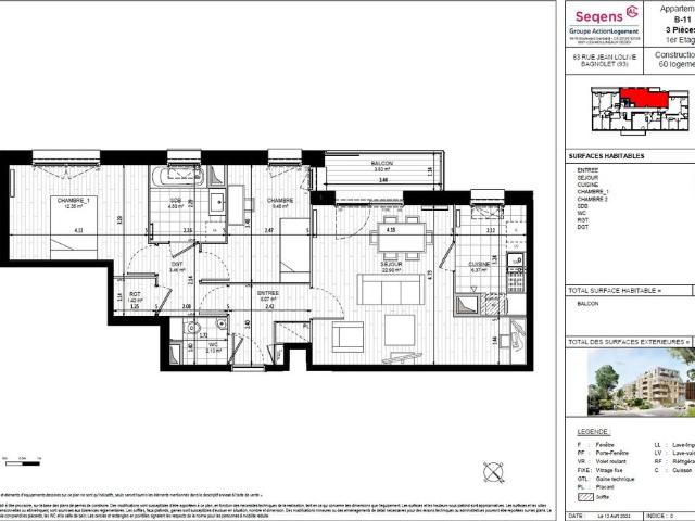 Appartement location à Bobigny, Vaux-montreuil