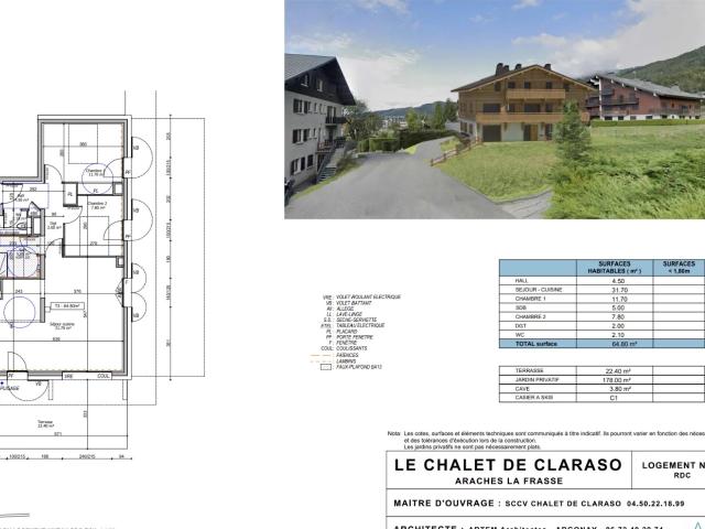 Appartement vente à Bonneville, Arâches