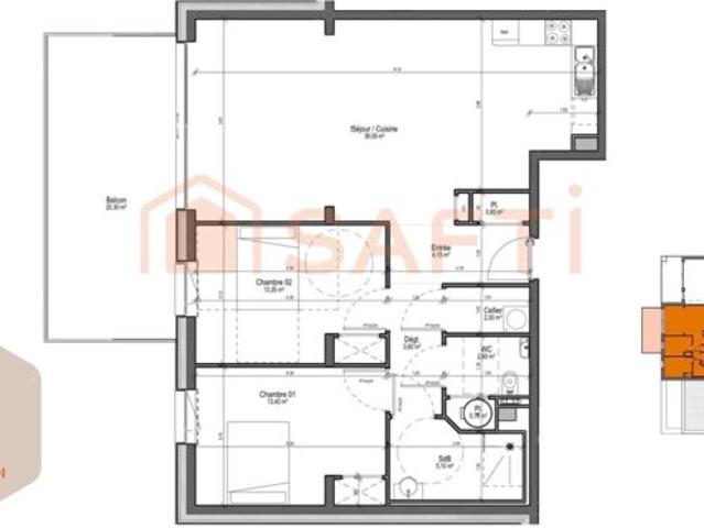 Appartement vente à Arras, Dainville