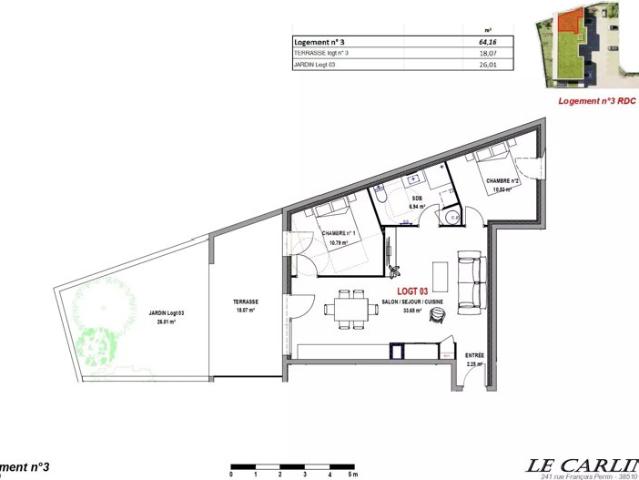 Appartement vente à La Tour-du-Pin, Morestel