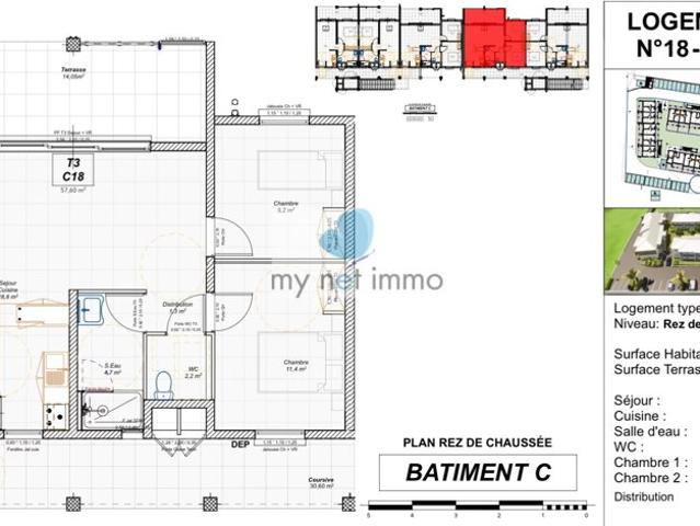 Appartement vente à Thiers, Orléat