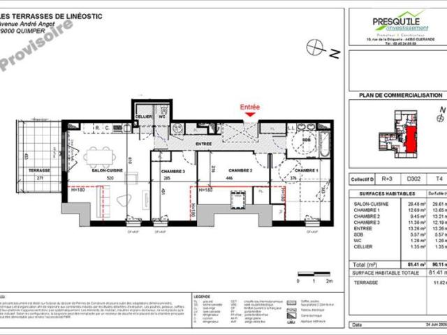 Appartement vente à Quimper, Bretagne