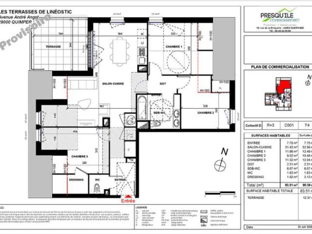 Appartement vente à Quimper, Bretagne