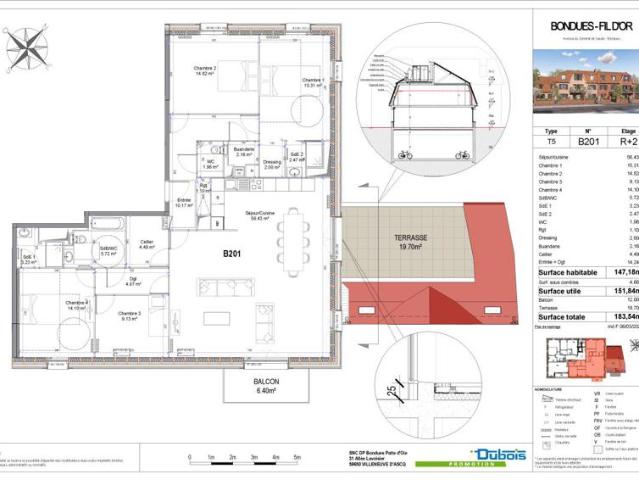 Appartement vente à Lille, Bondues