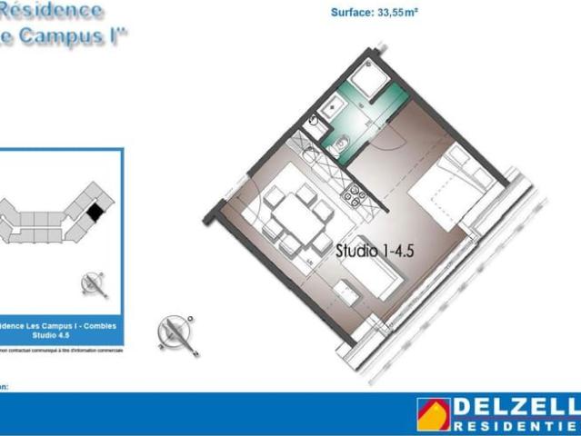 Appartement location à Bergen, Wallonie