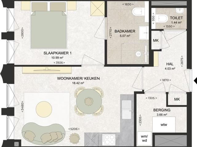 Appartement te huur in Schalkwijk, Haarlem