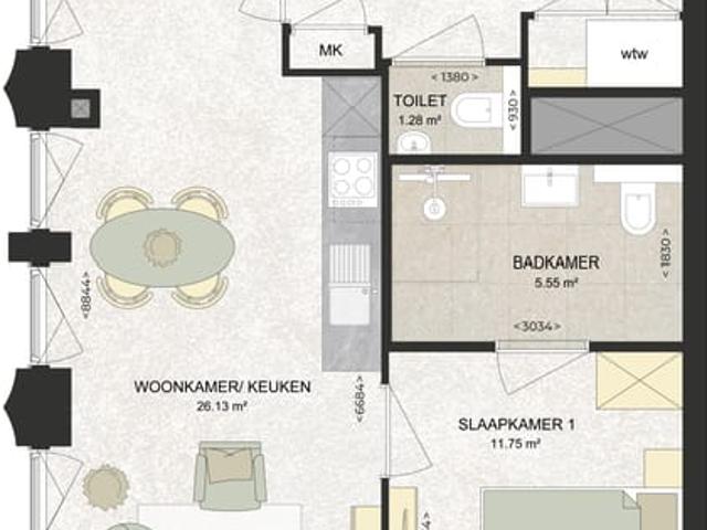 Appartement te huur in Schalkwijk, Haarlem
