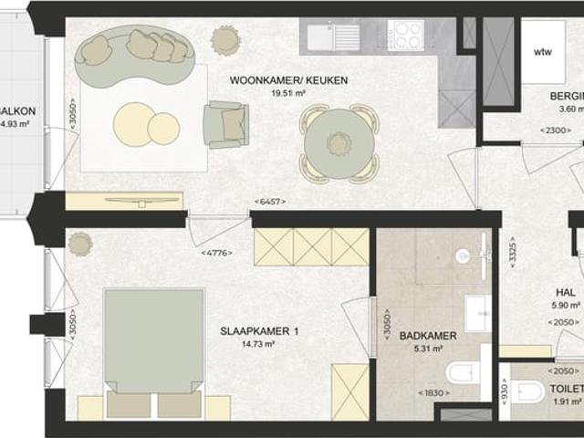 Appartement te huur in Schalkwijk, Haarlem
