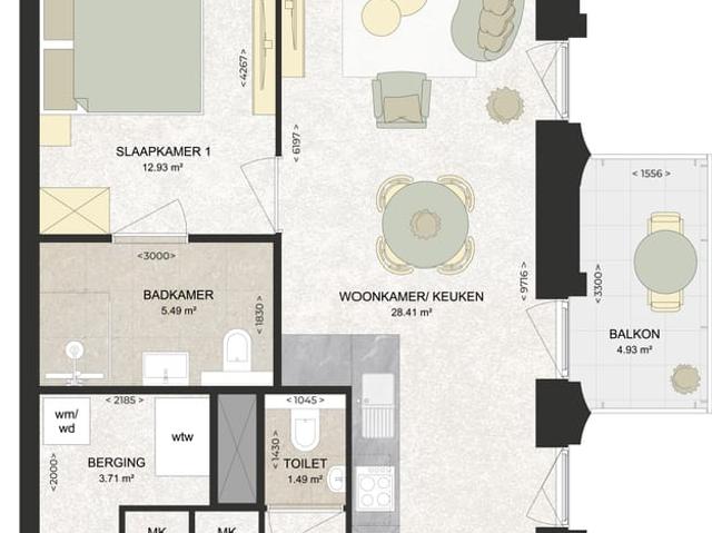 Appartement te huur in Schalkwijk, Haarlem