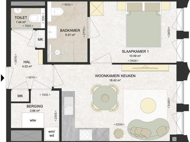 Appartement te huur in Schalkwijk, Haarlem