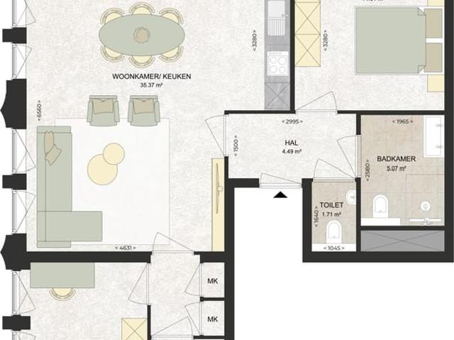 Appartement te huur in Schalkwijk, Haarlem