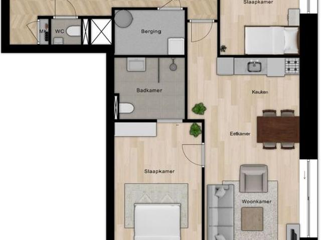 Appartement te huur in Heemse, Hardenberg