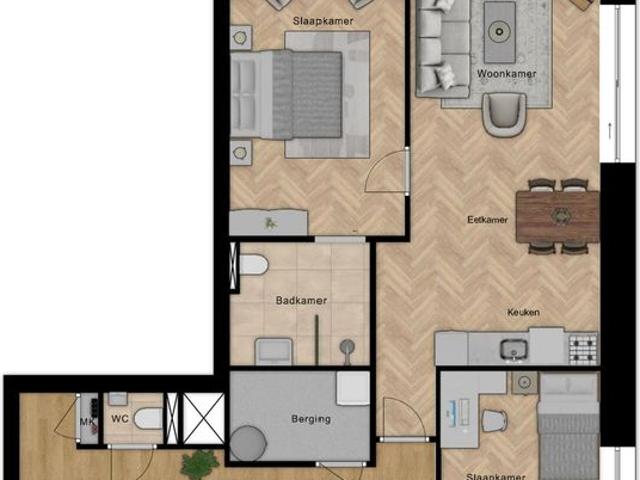 Appartement te huur in Heemse, Hardenberg