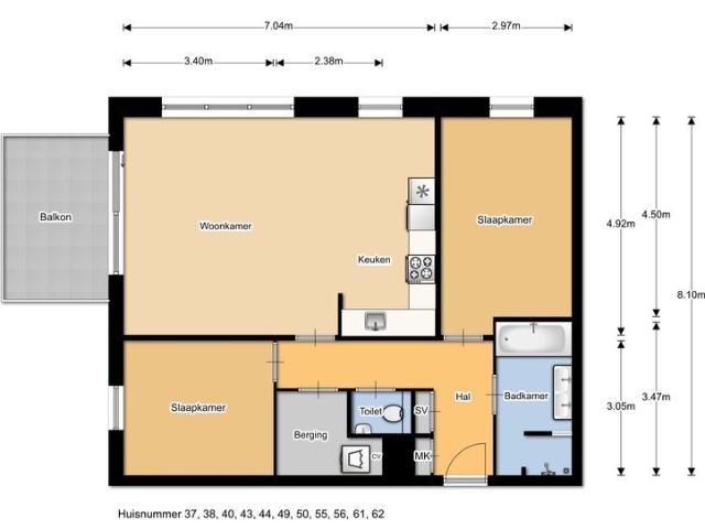 Appartement te huur in Purmerend, Noord Holland