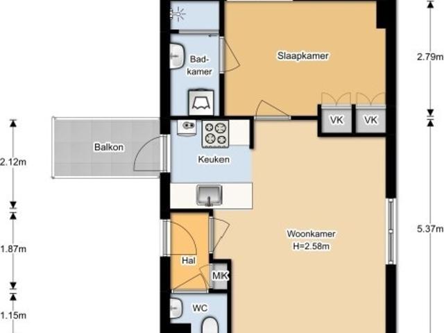 Appartement te huur in Haarzuilens, Utrecht
