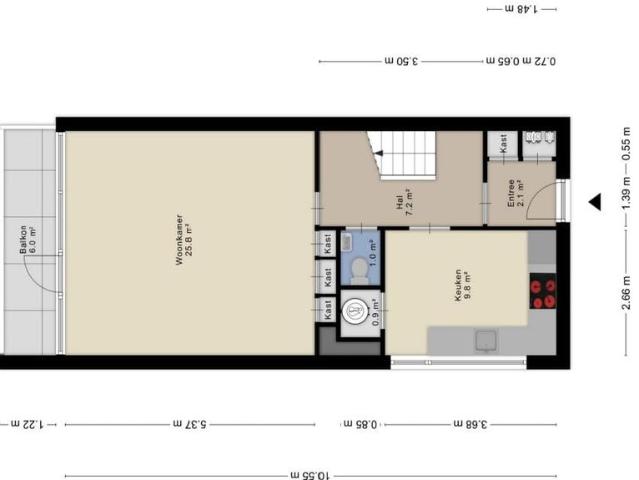 Appartement te huur in Graafsewijk-Noord, Bosch