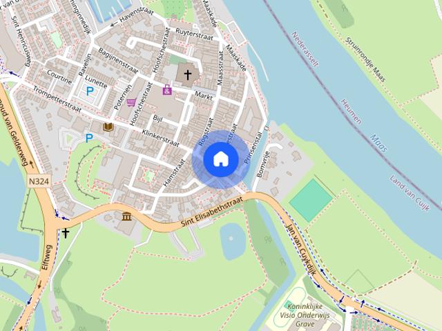 Appartement te huur in Grave, Noord Brabant