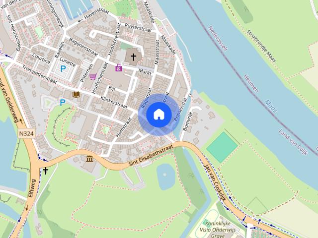 Appartement te huur in Grave, Noord Brabant