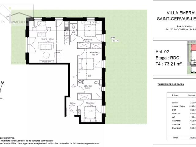 Appartement vente à Bonneville, Domancy