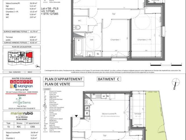 Appartement location à La Viennais, La Chapelle-des-Fougeretz