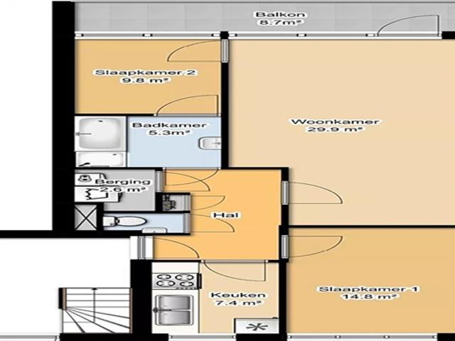 Appartement te huur in Dordrecht, Zuid Holland