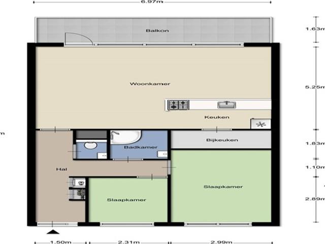 Appartement te huur in Sloten, Amsterdam