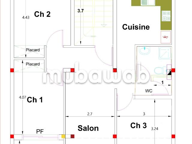 Appartement vente à Saida