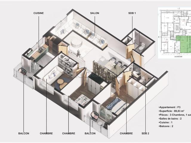 Appartement vente à Témara