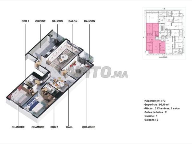 Appartement vente à Centre Ville