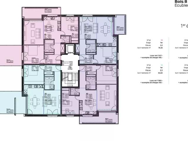 Apartment mieten in Ecublens (FR), Waadt