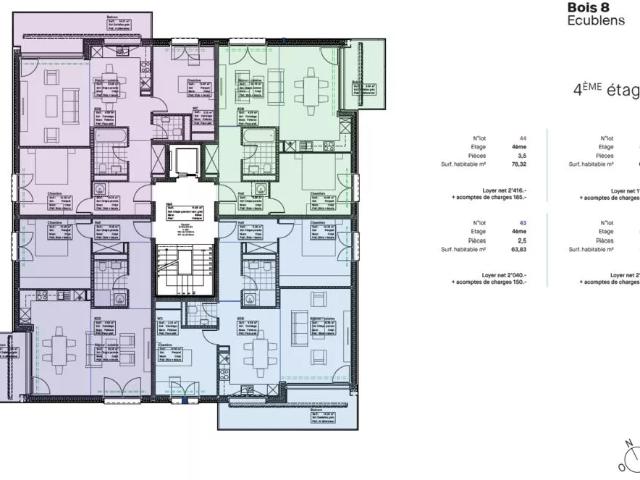 Apartment mieten in Ecublens (FR), Waadt