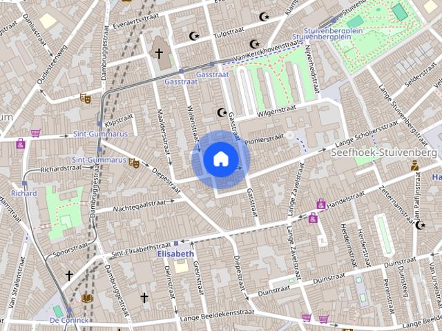 Appartement location à Seefhoek-Stuivenberg, Antwerpen