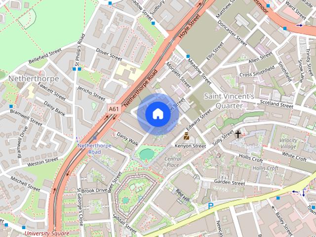 Apartment for rent in Saint Vincent's, Netherthorpe