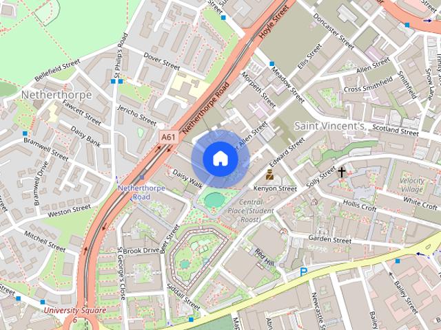 Apartment for rent in Saint Vincent's, Netherthorpe