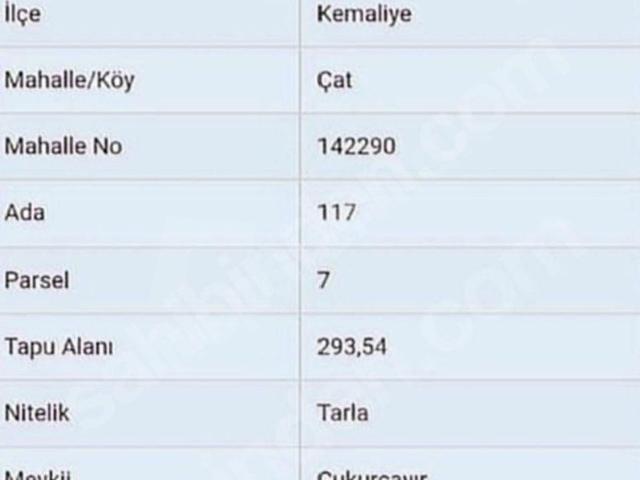 Erzincan içerisinde satılık Arsa