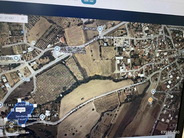 Menderes, İzmir içerisinde satılık Arsa