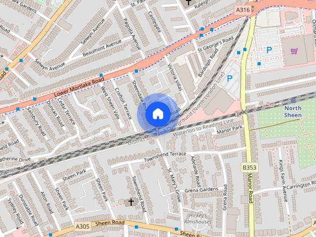 Apartment for rent in North Sheen, Greater London