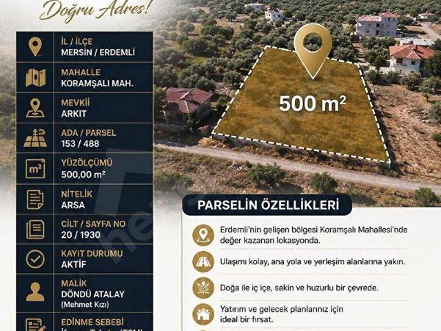 Erdemli, Mersin içerisinde satılık Arsa