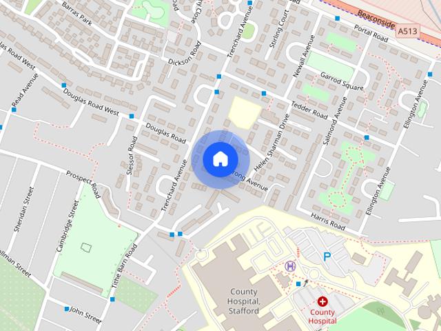 House for rent in Beaconside, Stafford