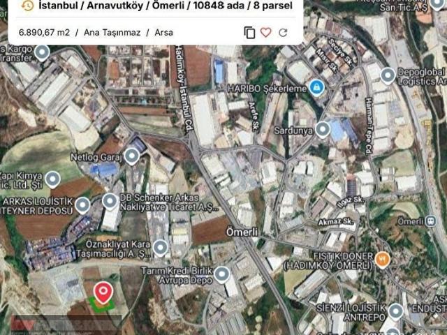 Ömerli Mahallesi, Arnavutköy içerisinde satılık Depo