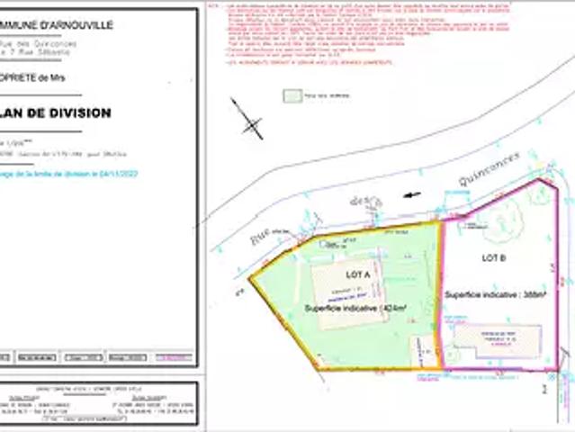 Terrain vente à Sarcelles, Arnouville-lès-gonesse