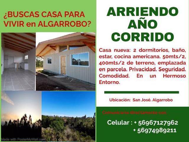 Casa en arriendo en Algarrobo, Valparaíso