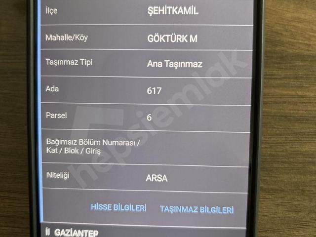 Beylerbeyi Mahallesi, Şehitkamil içerisinde satılık Arsa