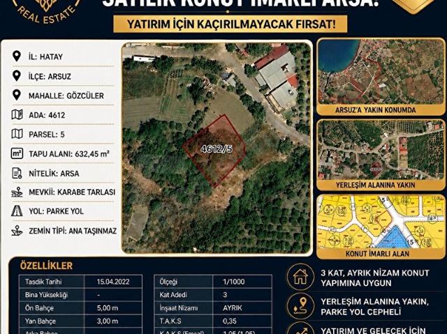 Arpaçiftlik, Çetillik içerisinde satılık Arsa
