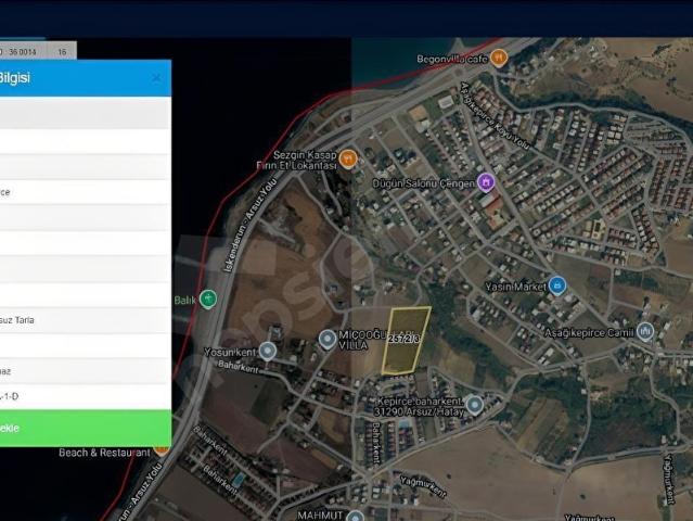 Hatay içerisinde satılık Arsa